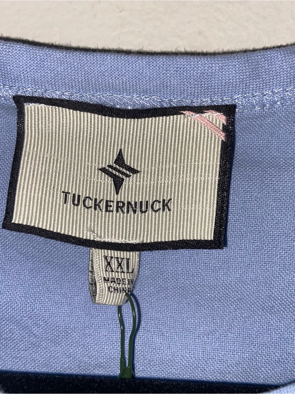 Tuckernuck Dress Womens XXL Sky Blue Luella Pleated Mini Shirtdress Coastal NWT - Picture 7 of 15